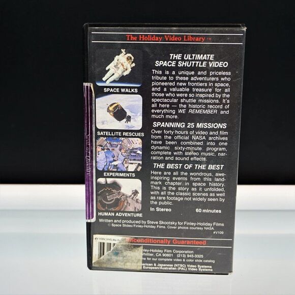1986 VHS We Remember the Space Shuttle Pioneers 1981-1986 Holiday Library NASA - Picture 4 of 6